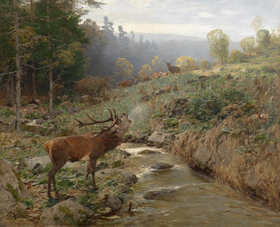 2_Herd-of-Red-Deer-by-Johann_Christian_KrÃ¶ner